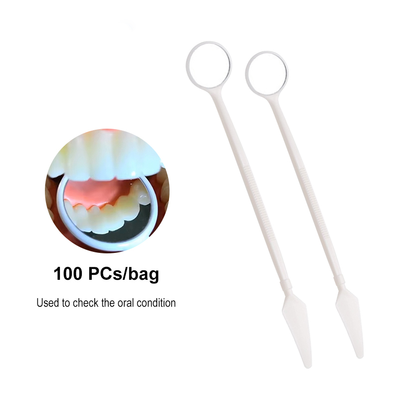 Teeth Whitening For Photos - 100 pièces/sac Miroirs buccaux dentaires jetables