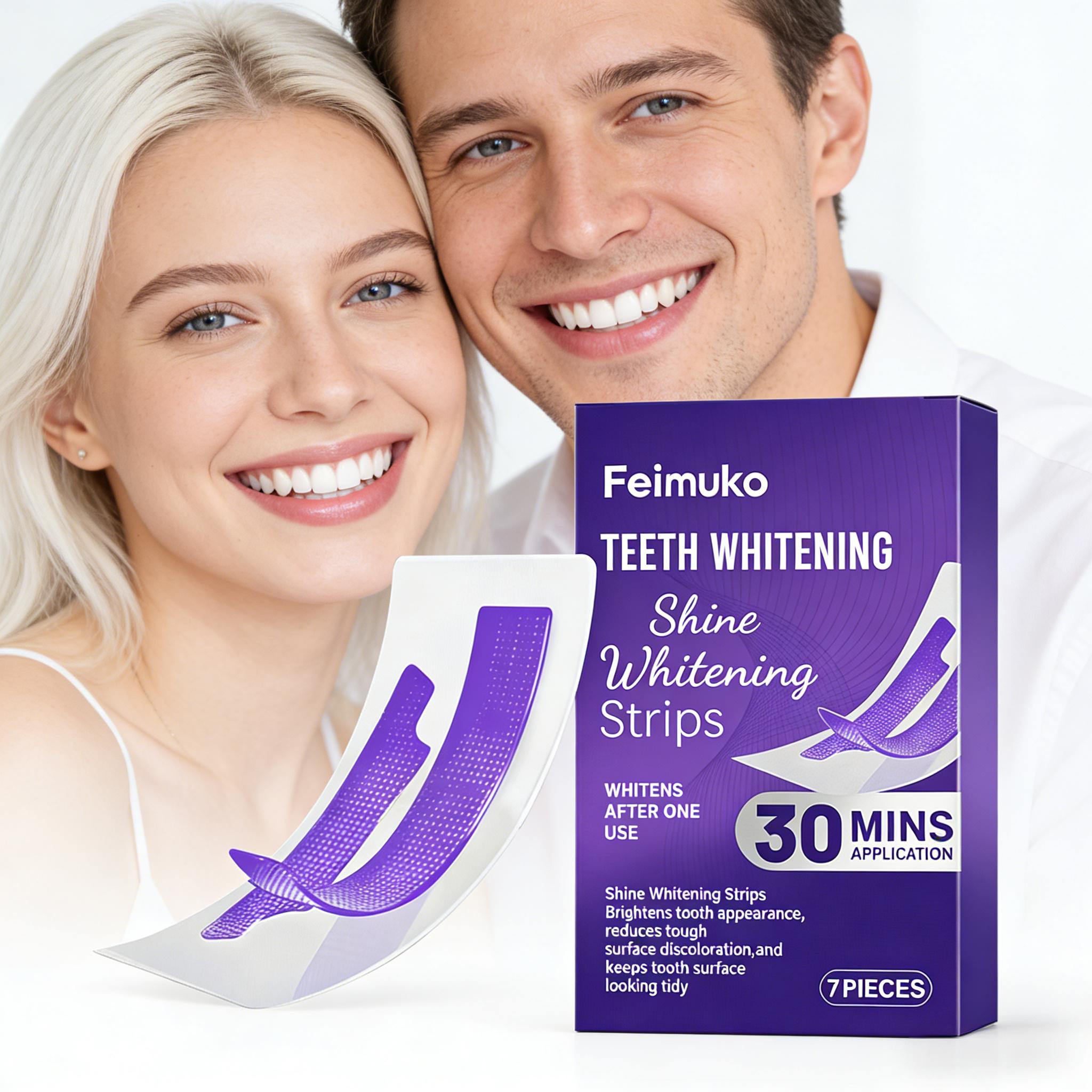 Teeth Whitening (Bleaching) - Bandelettes blanchissantes pour les dents, réduisent