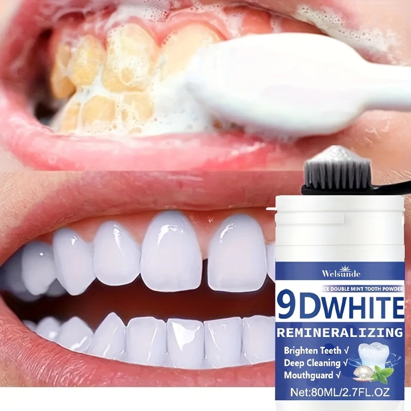 Teeth Whitening Co - Poudre dentaire reminéralisante à l'hydroxyapatite 9D,