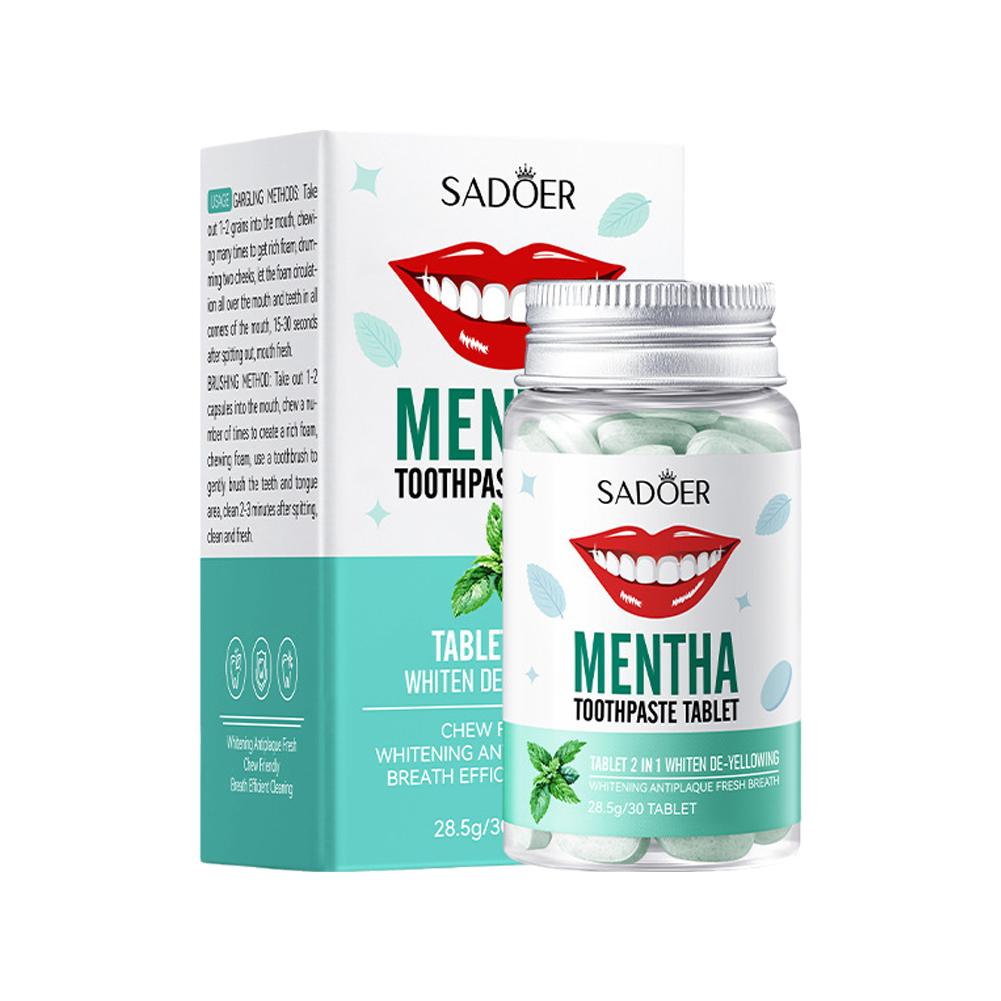 Teeth Whitening Co - Comprimés de dentifrice solides à la