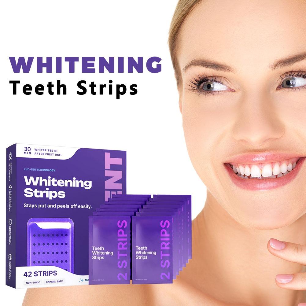 Lot de 42 bandes blanchissante - Teeth Whitening Gel Refills avis et prix