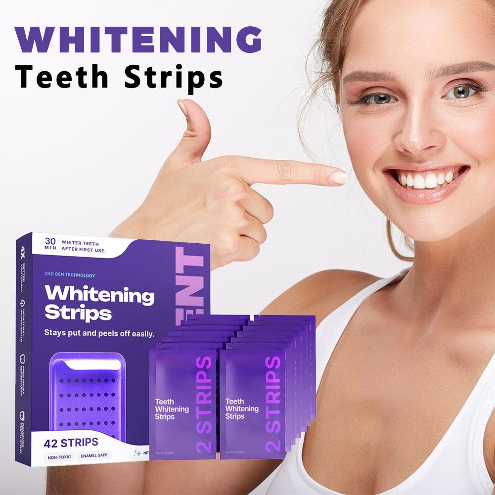 Lot de 42 bandes blanchissante - Teeth Whitening Gel Refills avis et prix