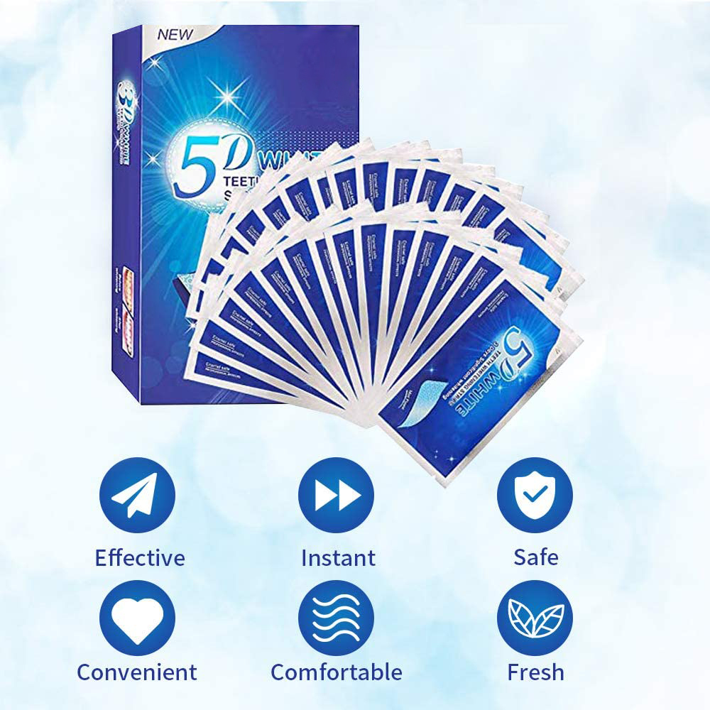 Bandelettes blanchissantes 5D  - Teeth Whitening Gel Refills avis et prix