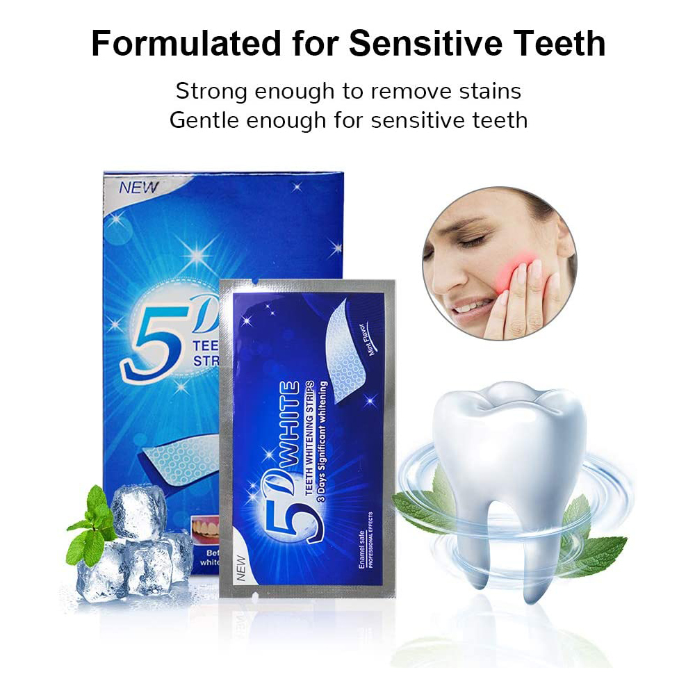 Bandelettes blanchissantes 5D  - Teeth Whitening Gel Refills avis et prix