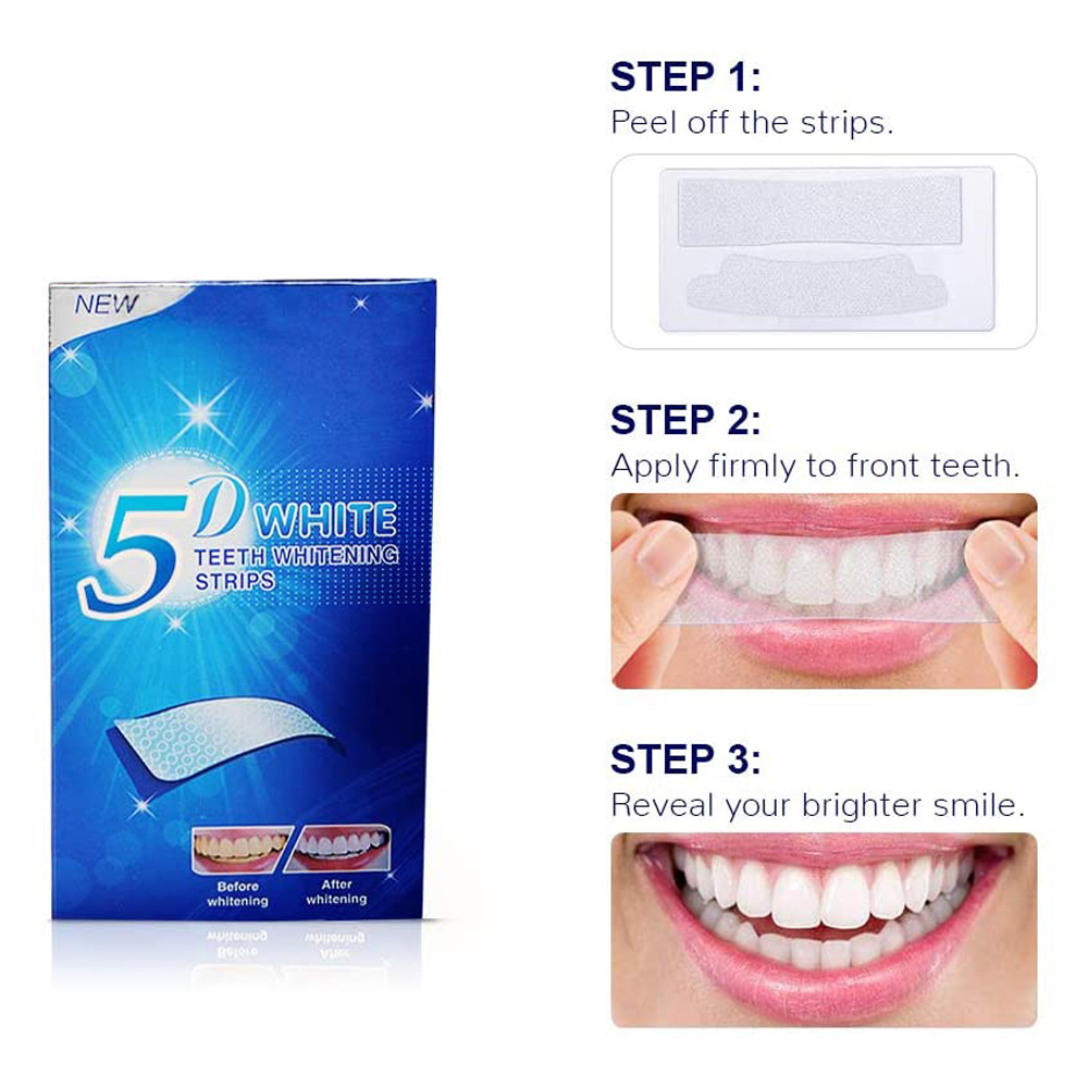 Bandelettes blanchissantes 5D  - Teeth Whitening Gel Refills avis et prix
