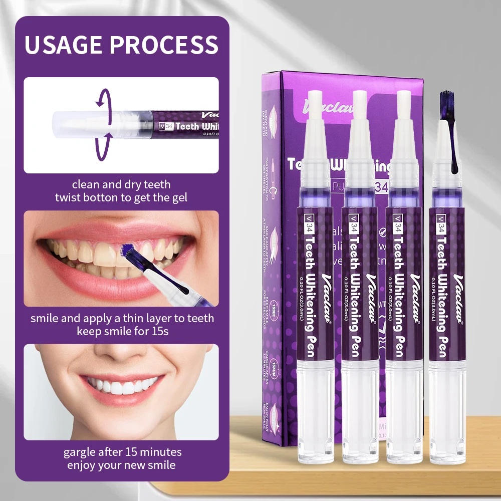 Vaclav V34 stylo gel de blanch - Teeth Whitening Before And After avis et prix